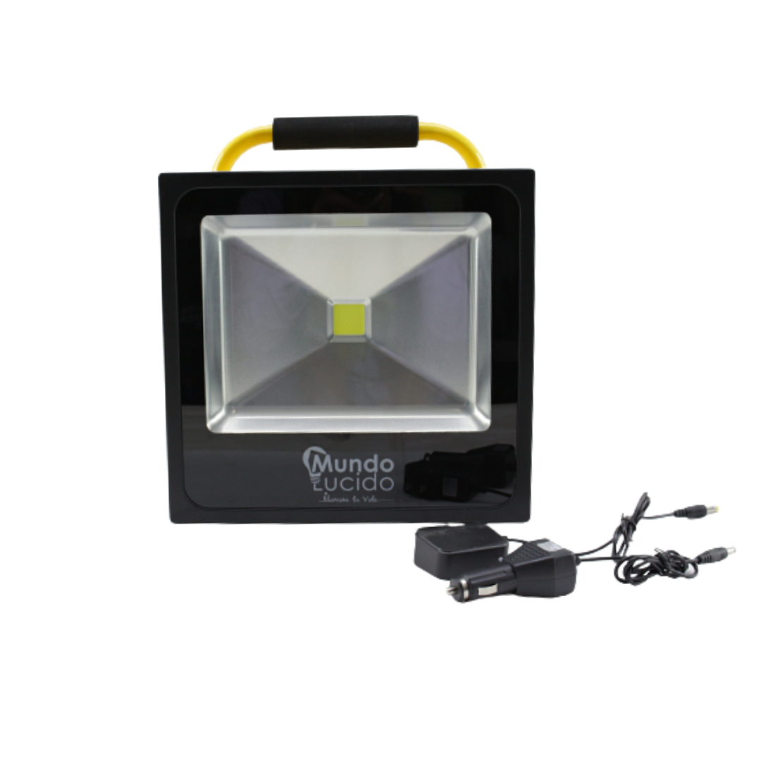 Reflector LED Recargable con Base 50w