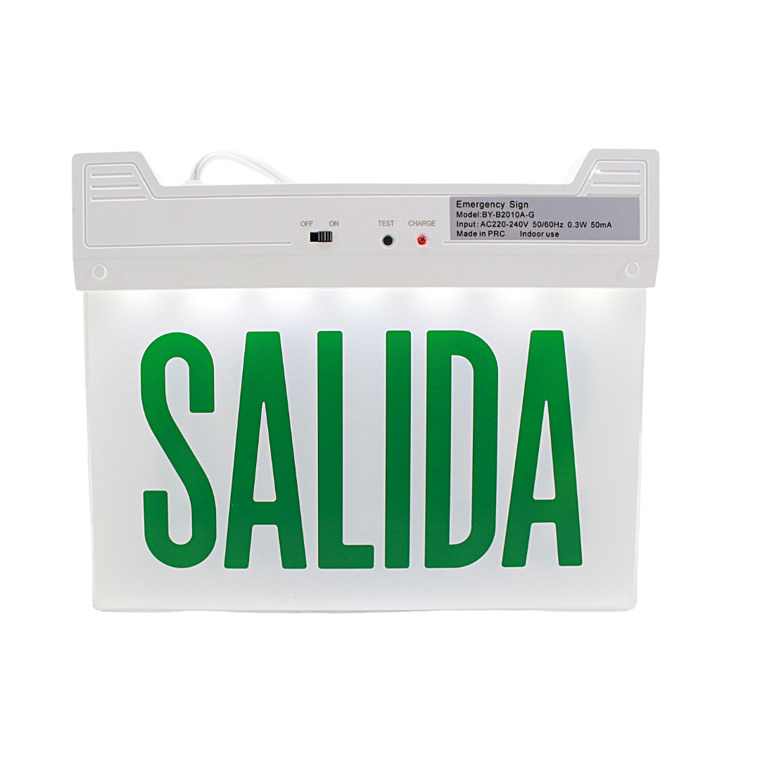 Señalización de Emergencia de Salida Color Verde