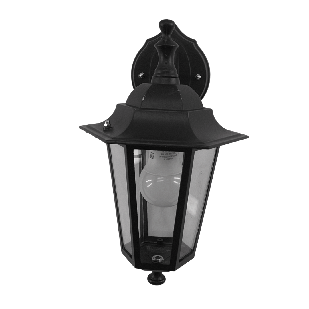Farol de Pared estilo colonial Negro 044