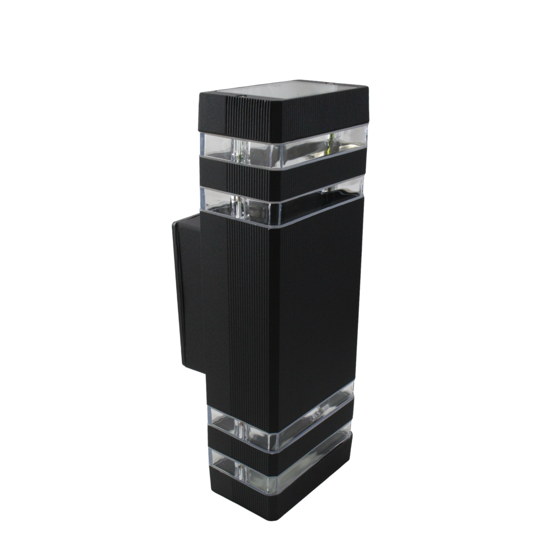 Lámpara de Pared Toledo Recta Alarga Negra Exterior