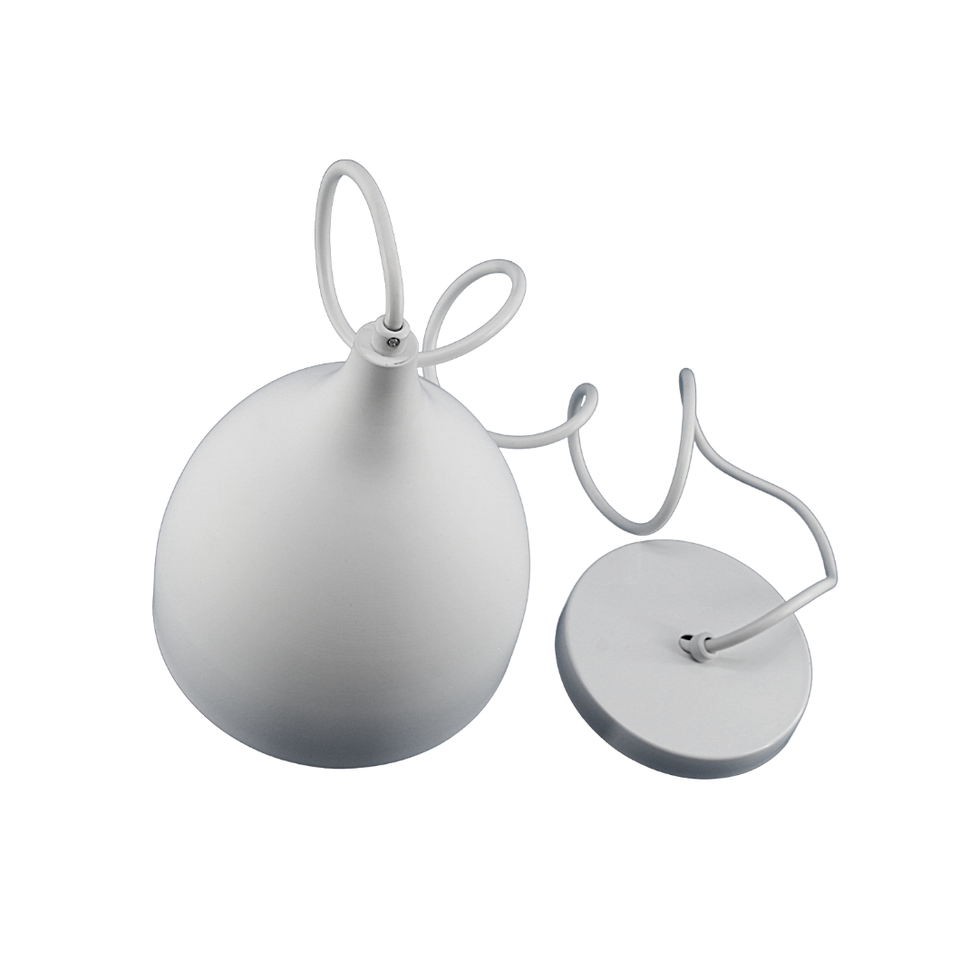 Luminario Colgante Aluminio Color Blanco