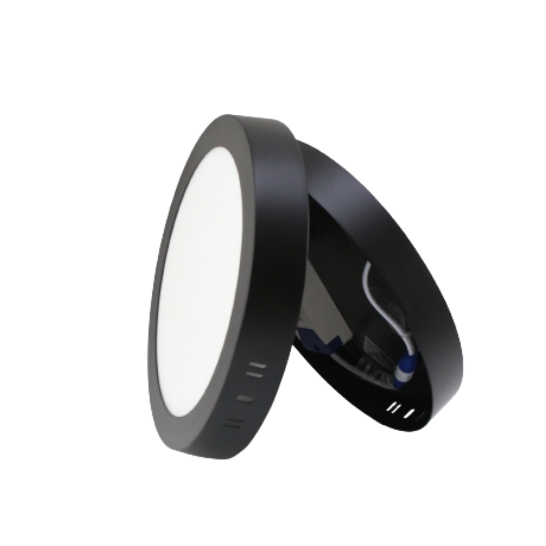 Downlight LED de 24W para Oficinas – Iluminación Eficiente Negro Mate Luz Blanca-DLSR24WBBNR