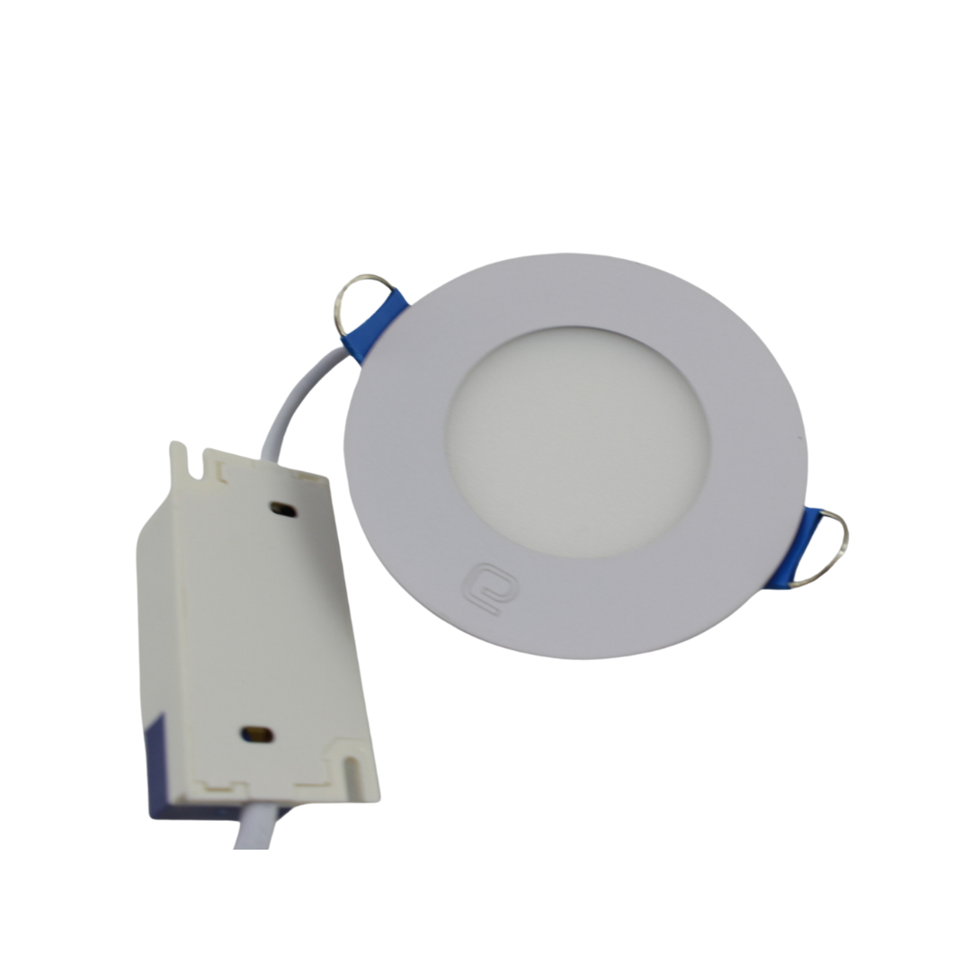 Panel empotrable LED Redondo Slim Blanco Frio 3w