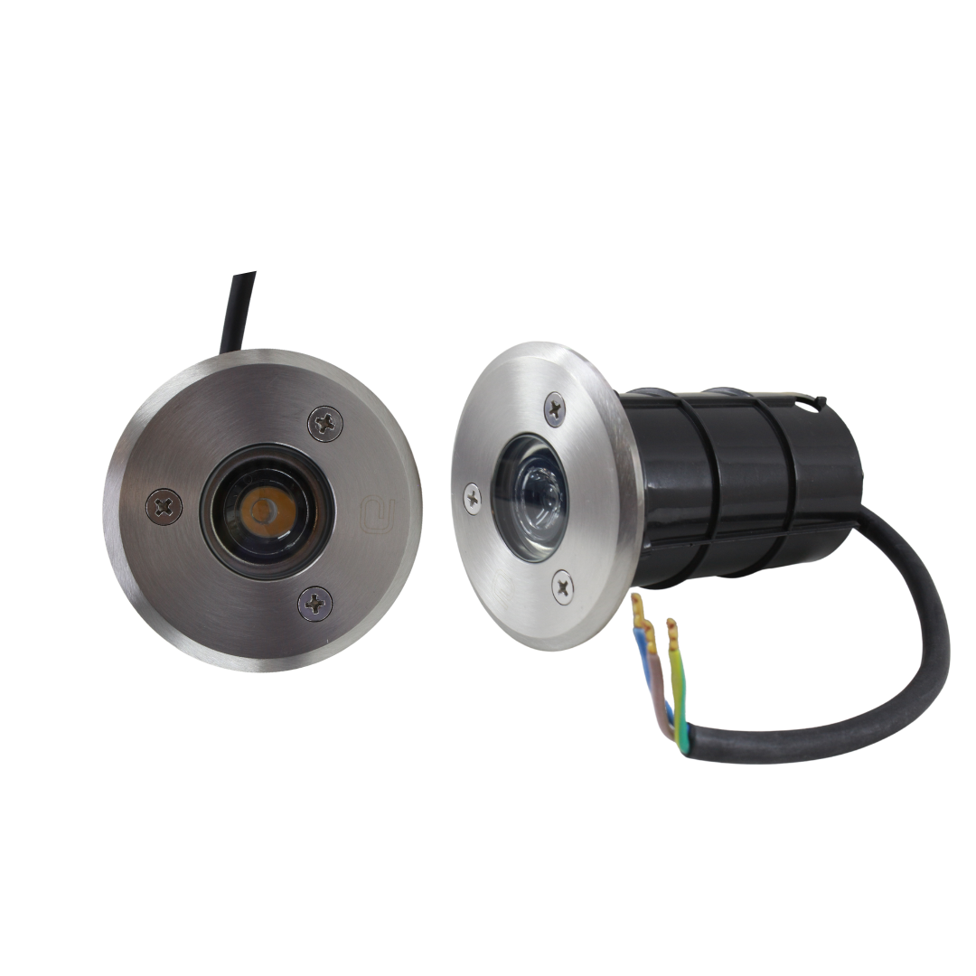 Luminaria De Piso LED Mini Integrado1W Blanco Calido