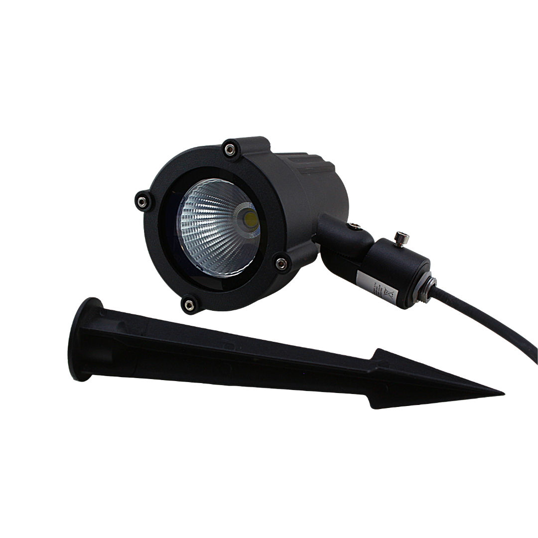Luminaria LED-ADE-305  Jardín Estaca Negra 10W Blanco Frio