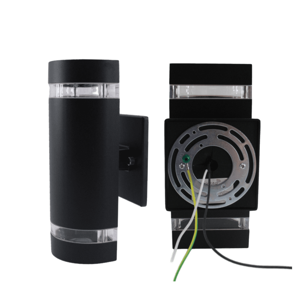 Luminaria de Pared Cilindro Doble Aro ADE-006 | Iluminación Decorativa para Exteriores