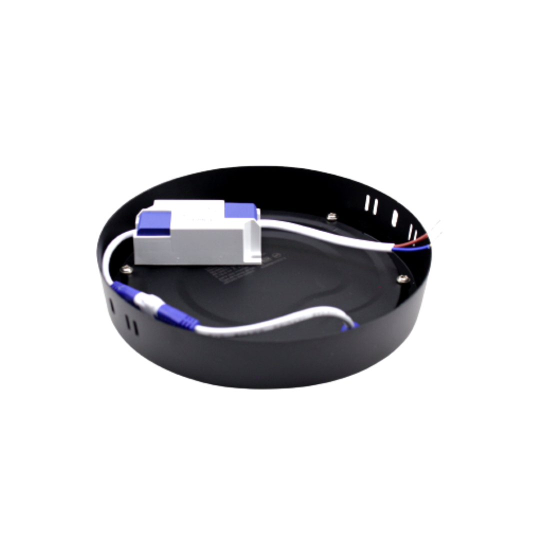 Downlight LED para Oficinas  – Iluminación Moderna y Eficiente- Negro Mate Luz Blanca-DLSR12WBBNR