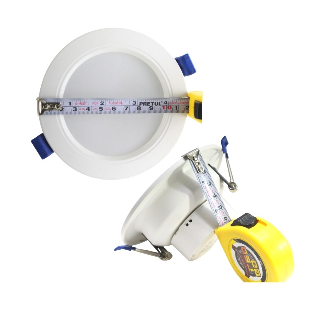 Lámpara LED Empotrable 7w Spot Plafón Blanco-ML-DL-7W-BB