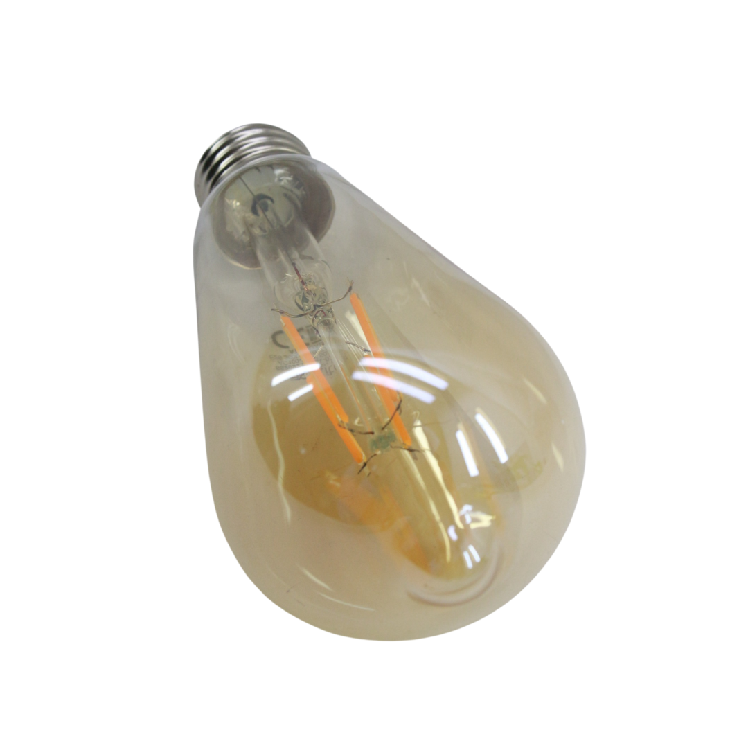 Foco LED Filamento Ámbar ST64 E26 – Iluminación Vintage Decorativa para Interiores-ALA-022