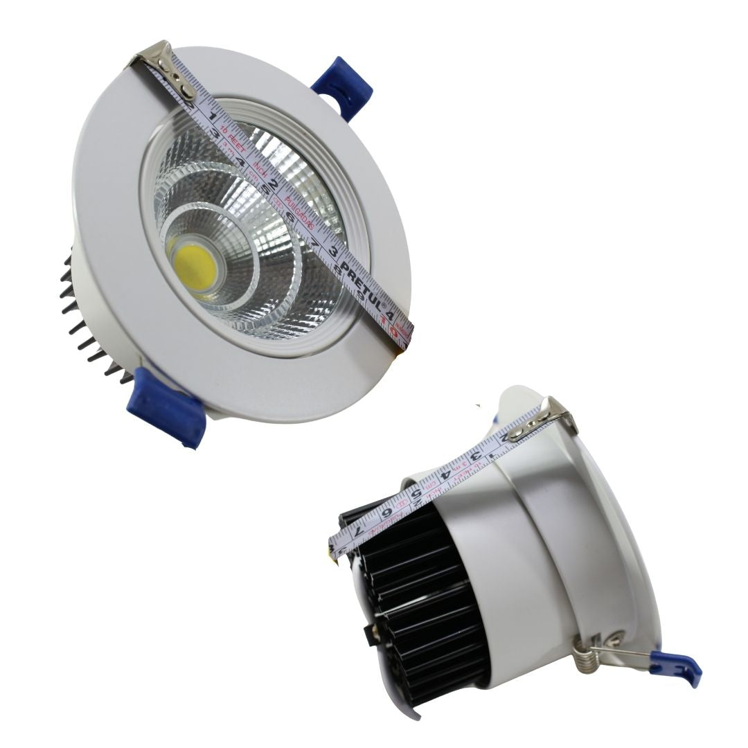 Plafón Empotrable Dirigible LED CB 10w blanco Luz Fría