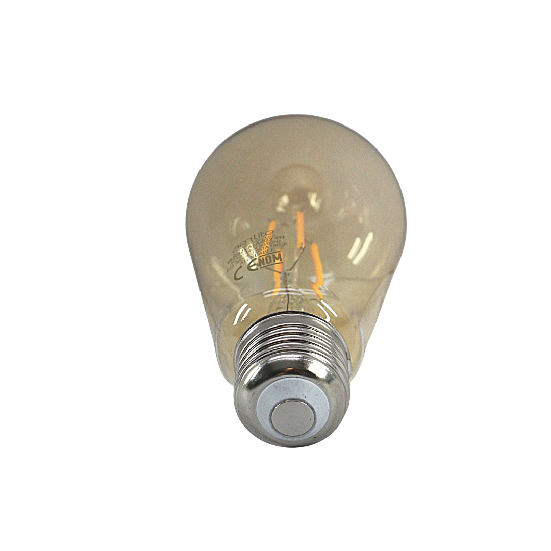 Foco LED Filamento Ámbar ST64 E26 – Iluminación Vintage Decorativa para Interiores-ALA-022