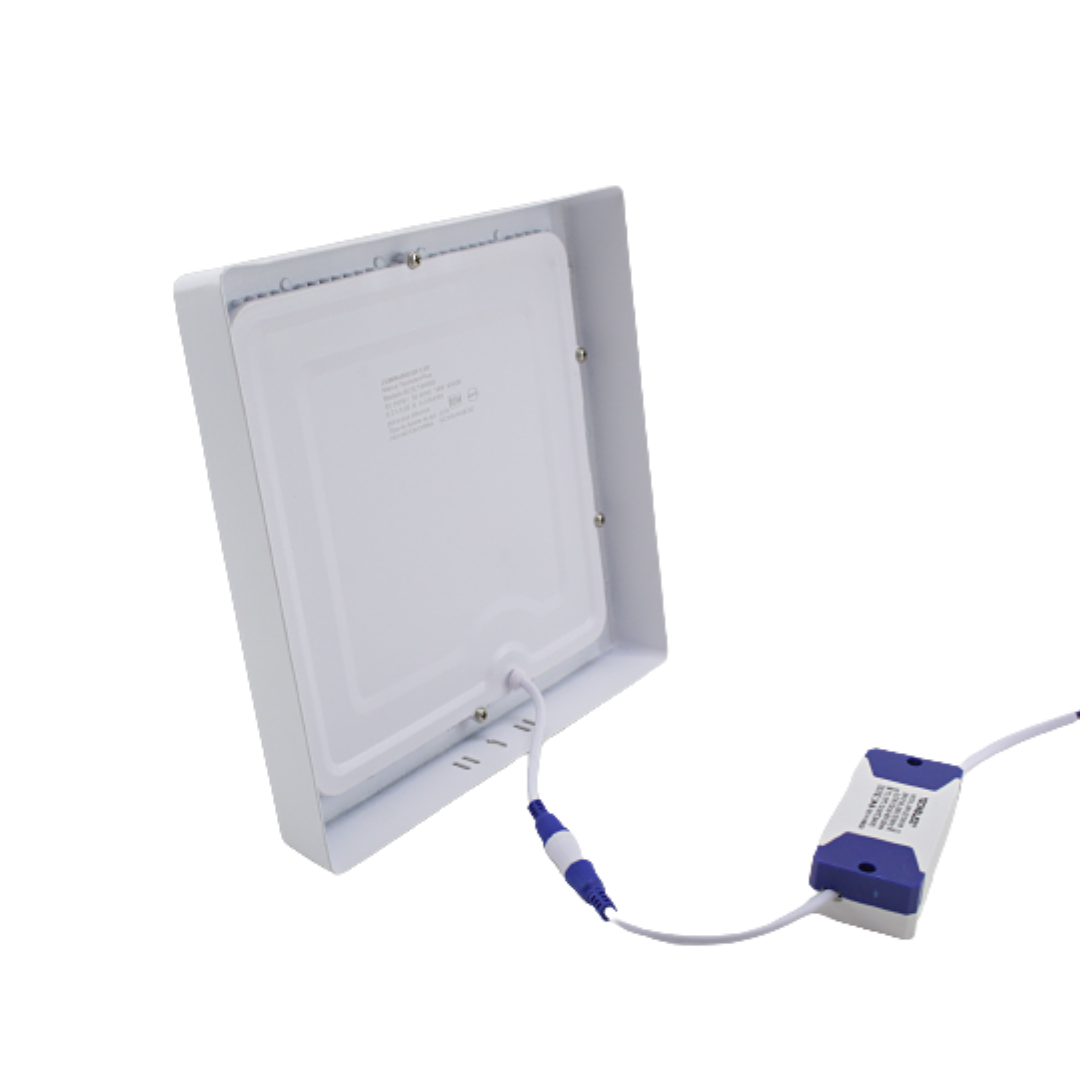 Plafon Sobreponer Cuadrado DLSC 12 watts luz blanca