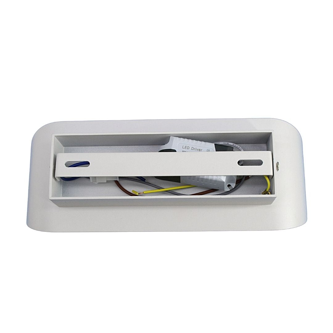 Lámpara De pared LED ovalo Exterior Blanco Frio 12w