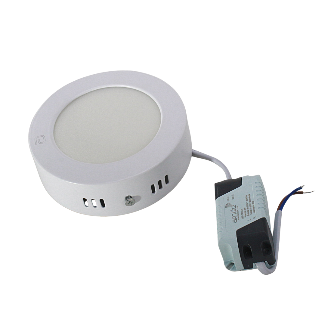 Lámpara de Sobreponer LED Redondo 6W Blanco Frio