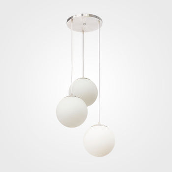 Lámpara Colgante Esferas Blanca + 3 Focos Smart