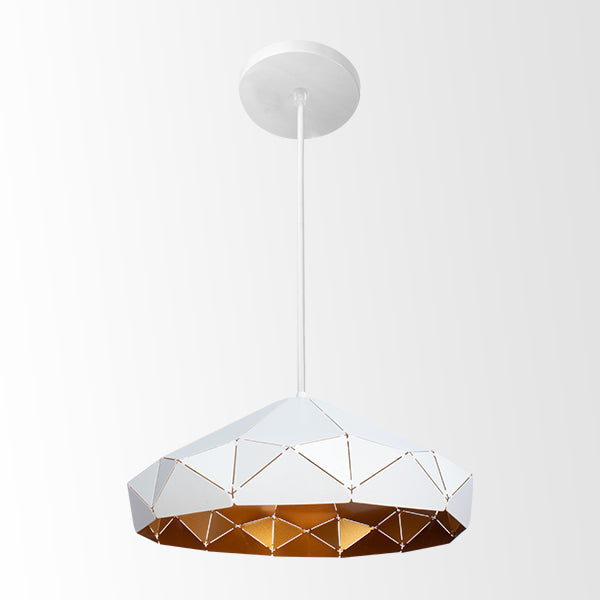 Lámpara Colgante Decorativa Geométrico Blanco