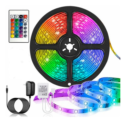 Tira LED RGB 5050 Kit Completo 5 mts
