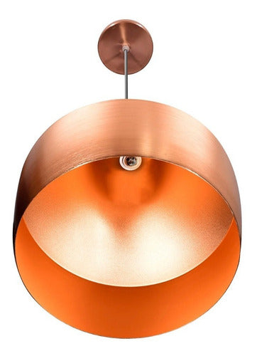 Lámpara Decorativa Colgante Aluminio en Color Cobre