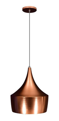 Lámpara Decorativa Colgante Aluminio en Color Cobre
