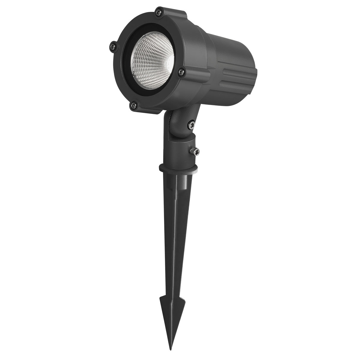 Lámpara LED para Jardín tipo Estaca Negra 10w Luz Cálida