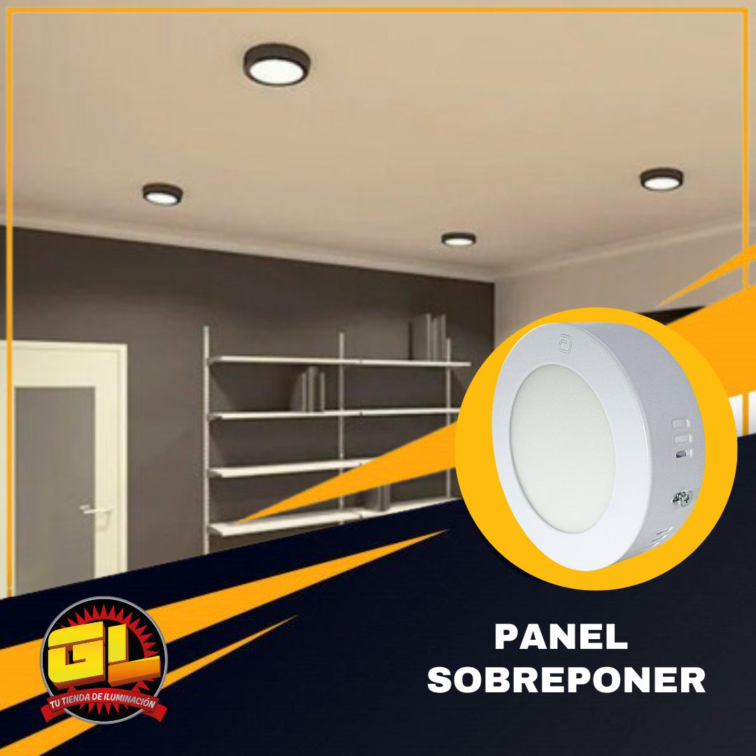 Lámpara de Sobreponer LED Redondo 6W Blanco Frio