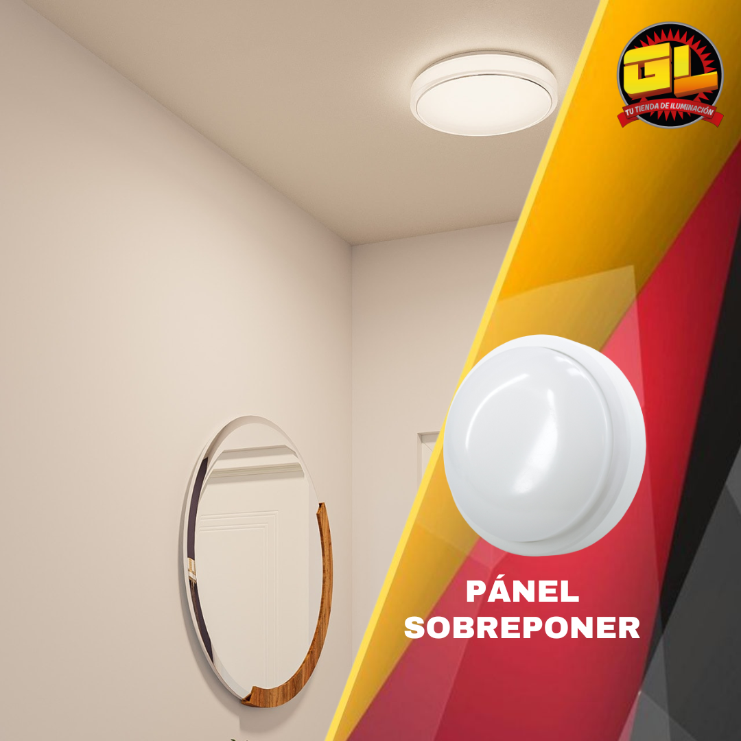 Lámpara LED de Sobreponer 12w Luz Blanca a Prueba de Vapor IP65