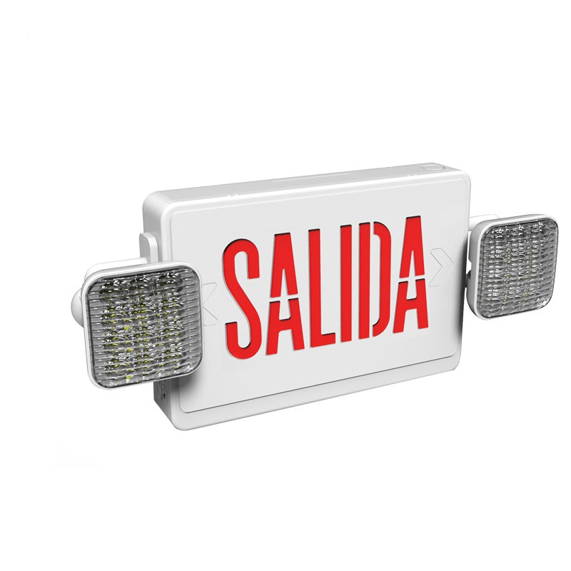 Luminaria de Emergencia BY-F5230A-R/G | Señal de Salida con Faros Integrados