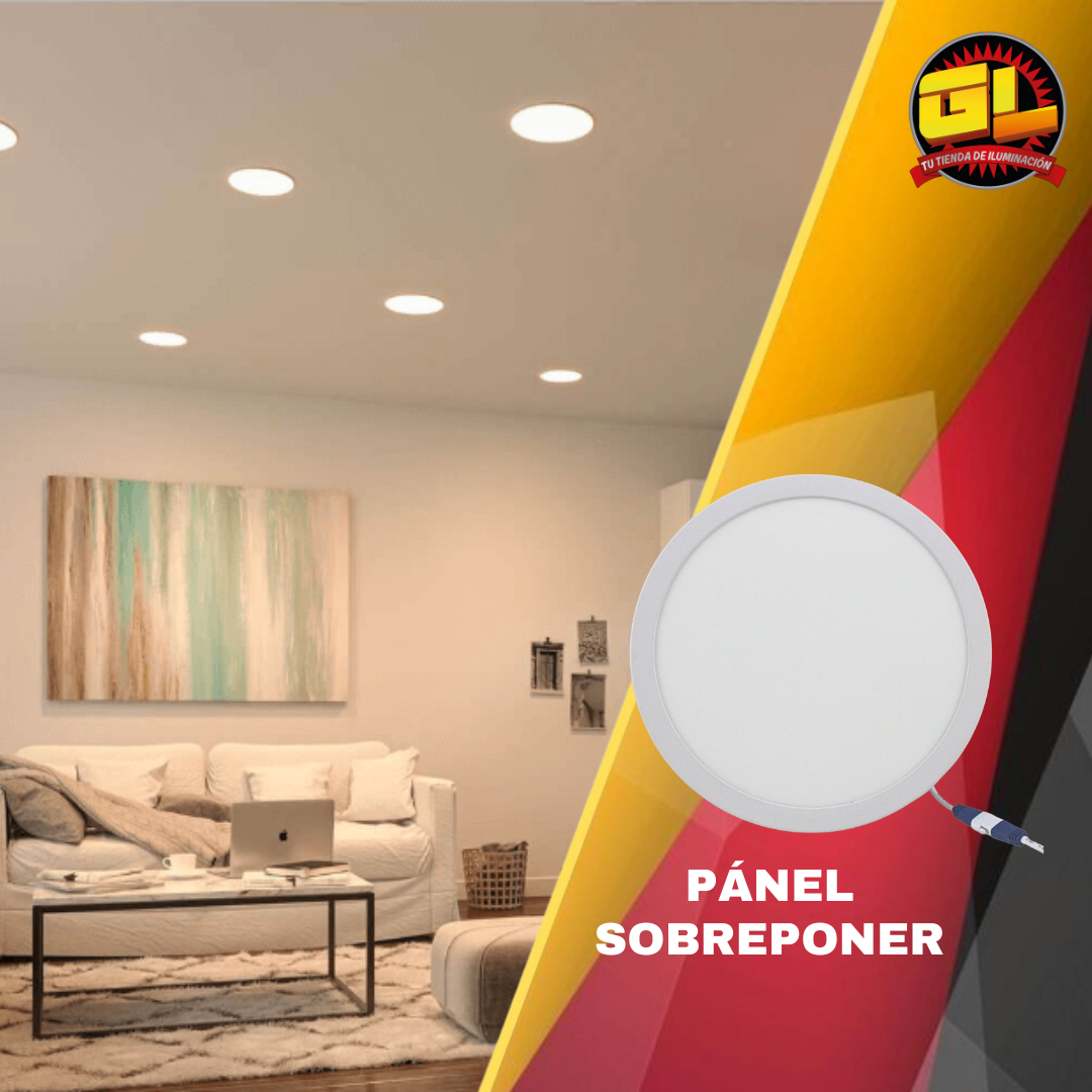 Lámpara de Sobreponer LED Redonda 18w 6500K