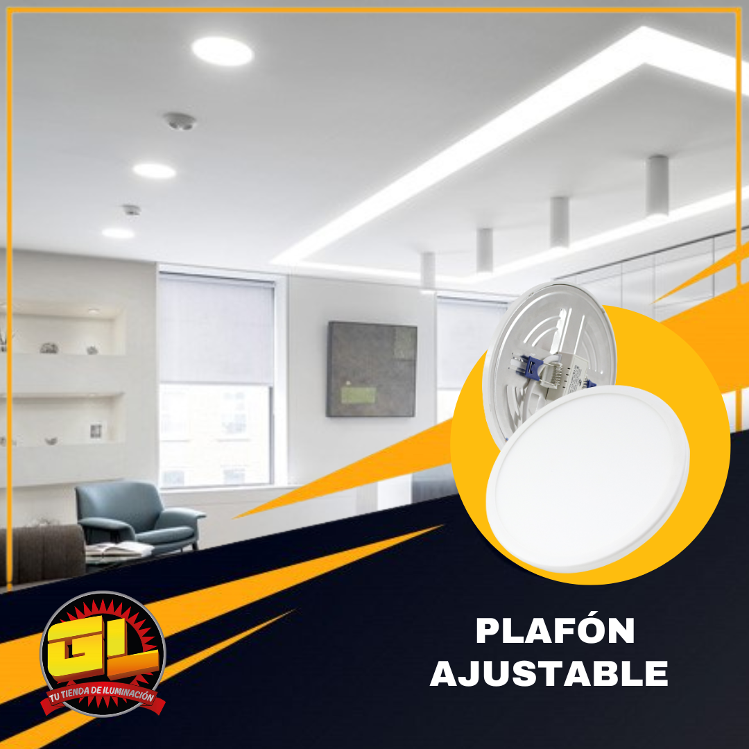 Plafon LED Ajustables 12w 6500k
