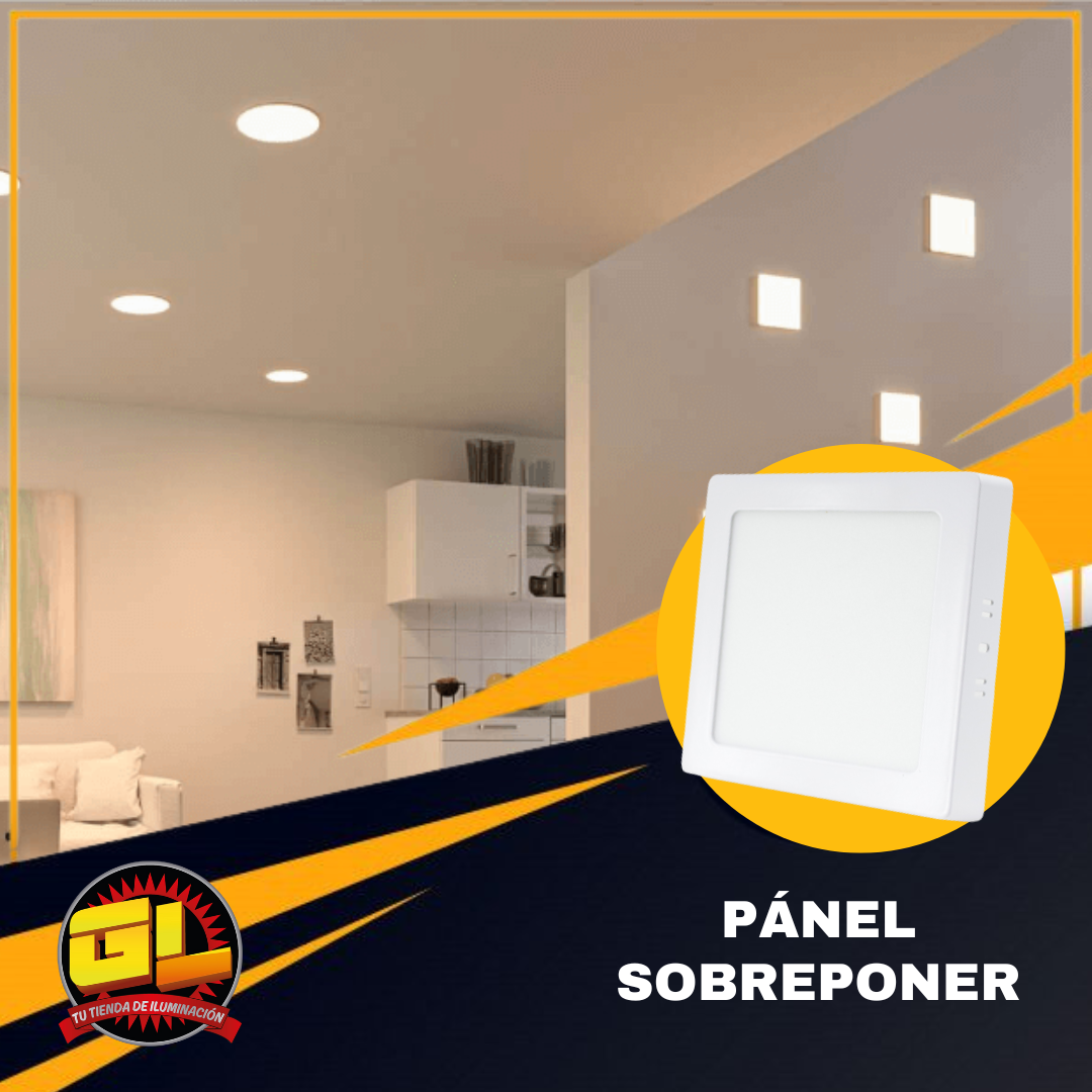 Plafon Sobreponer Cuadrado DLSC 12 watts luz blanca