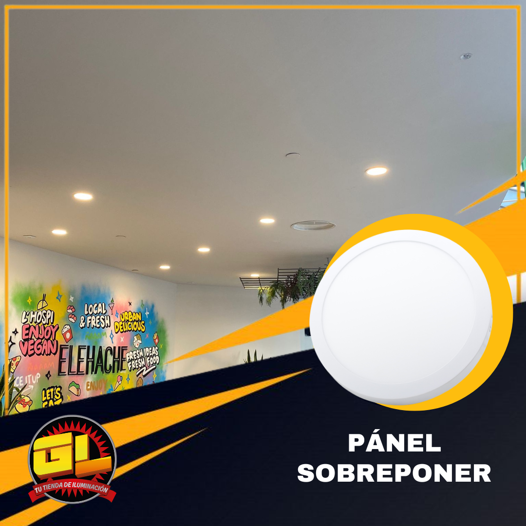 Lámpara LED de Sobreponer Redonda 24w 6500k