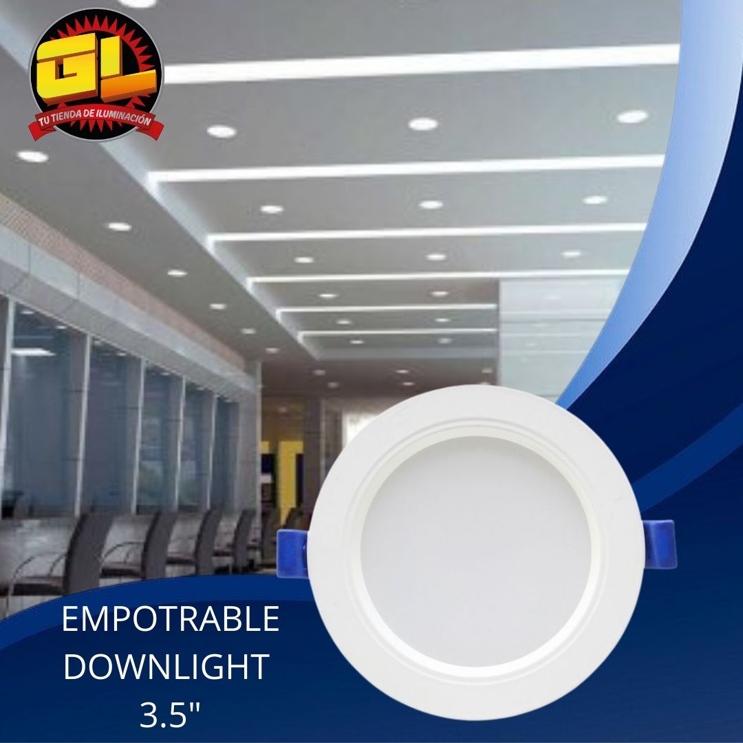 Lámpara LED Empotrable 7w Spot Plafón Blanco-ML-DL-7W-BB