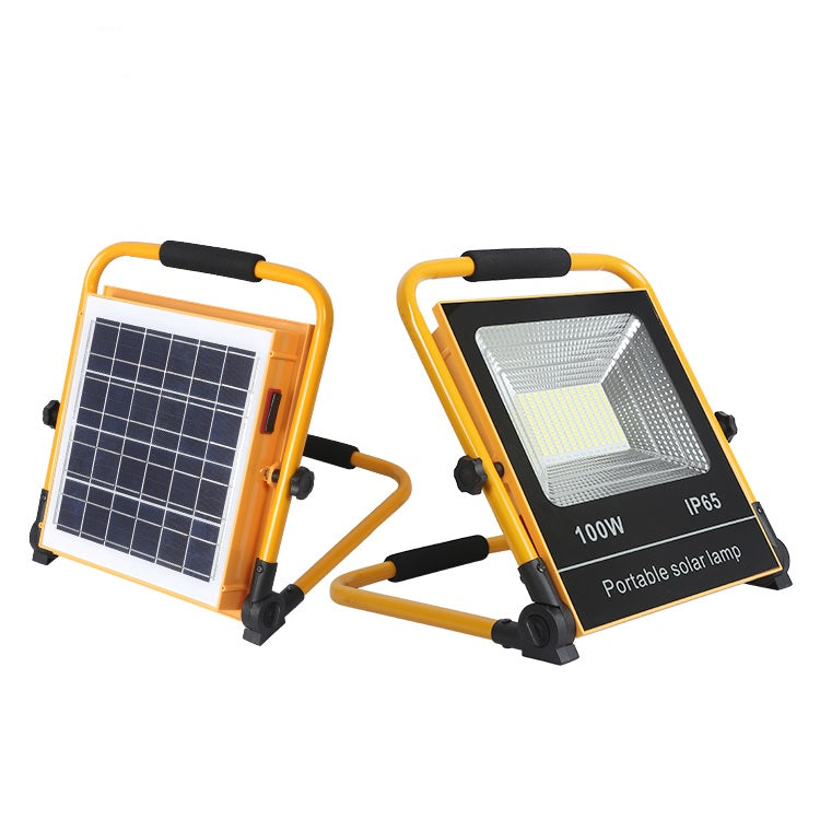 Reflector LED con Panel Solar Portatil 100w
