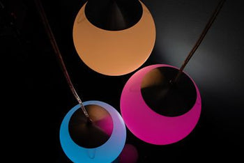 Lámpara Colgante Esferas Blanca + 3 Focos Smart