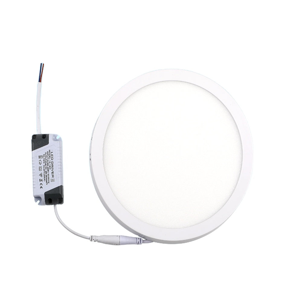 Lámpara de Sobreponer LED Redondo 12w Blanco Frio