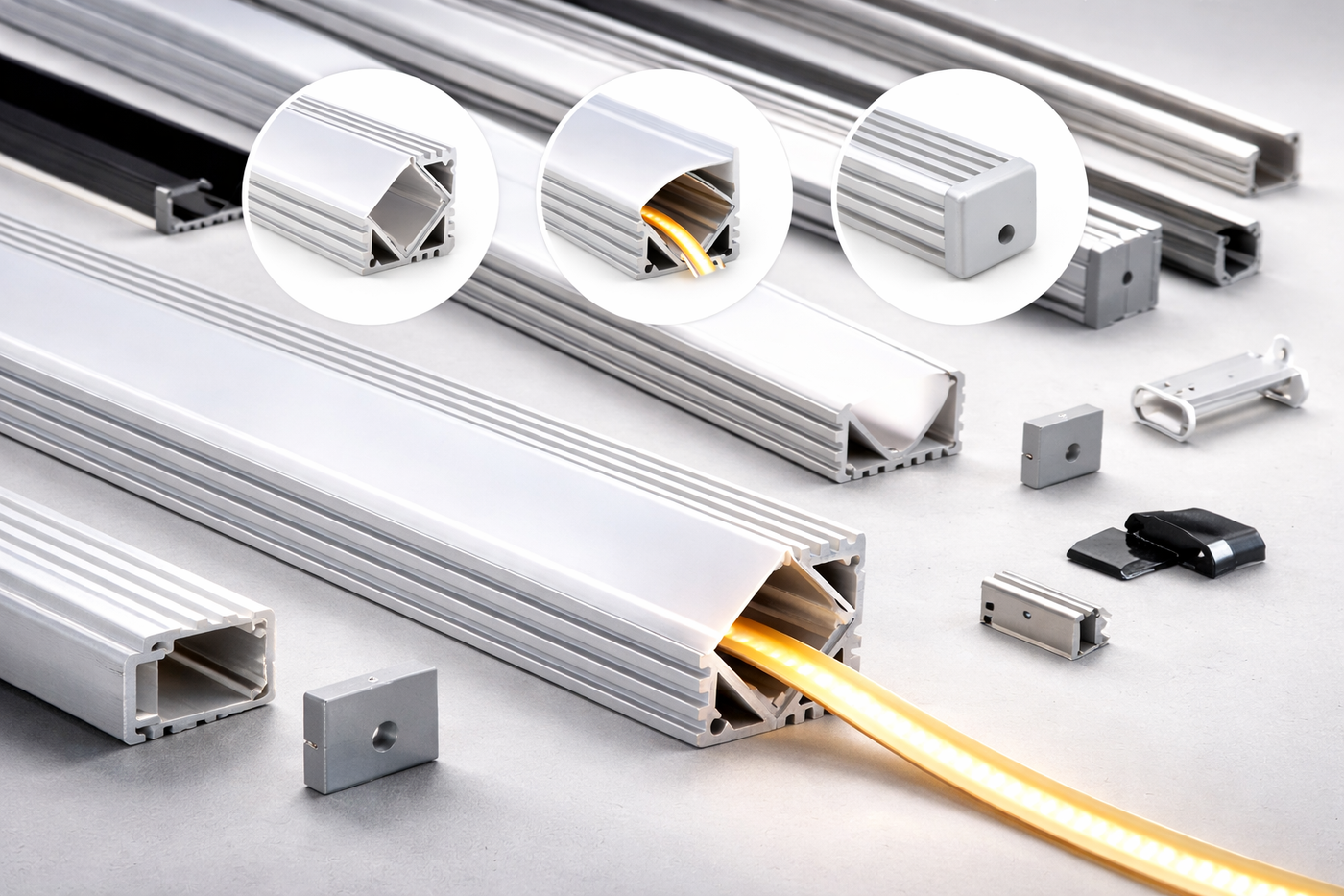 Perfiles de Aluminio para Tira LED | Iluminación Lineal