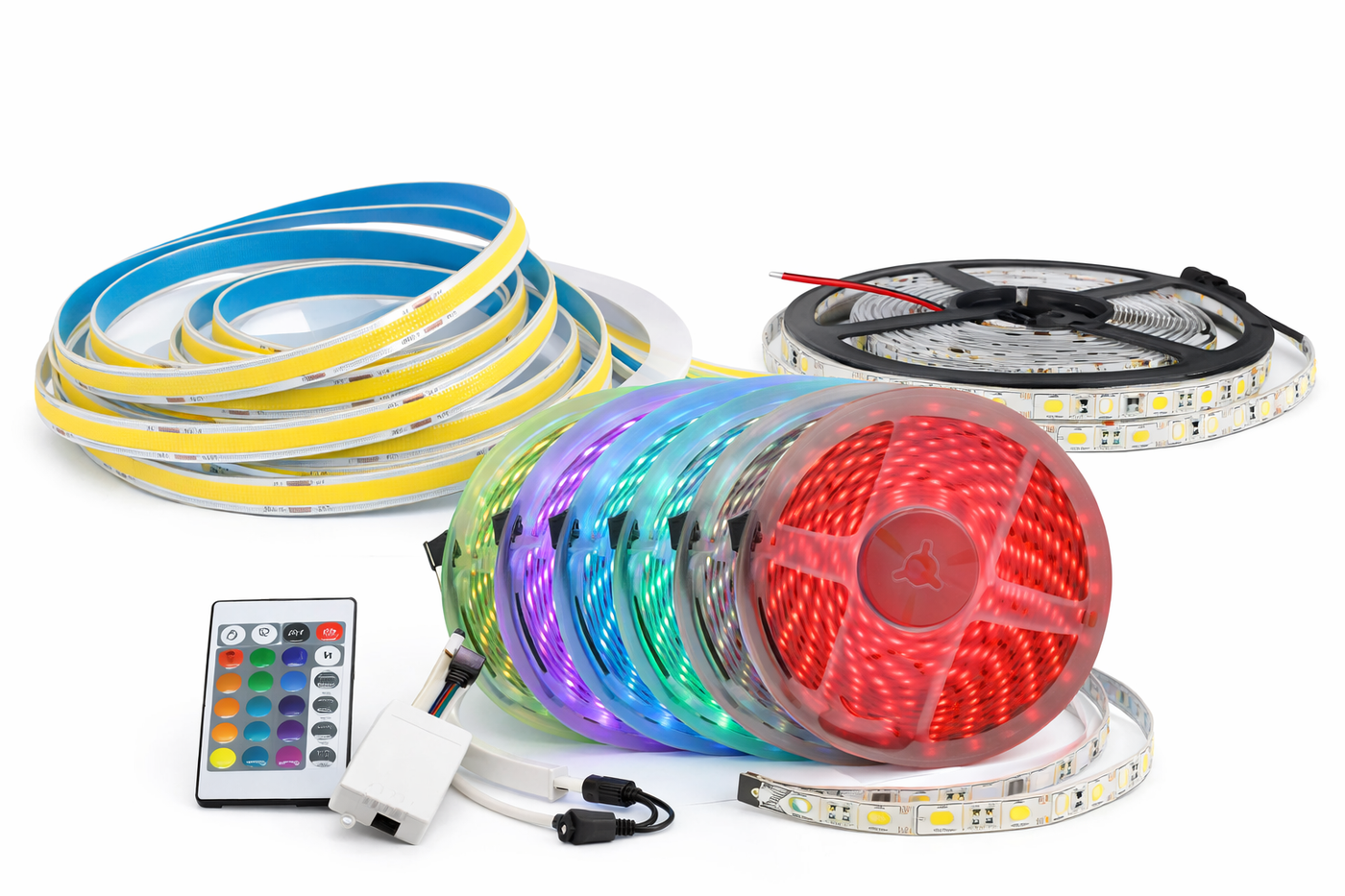 Tiras LED 12V y 24V de 5 y 10 Metros | COB, RGB y 2835