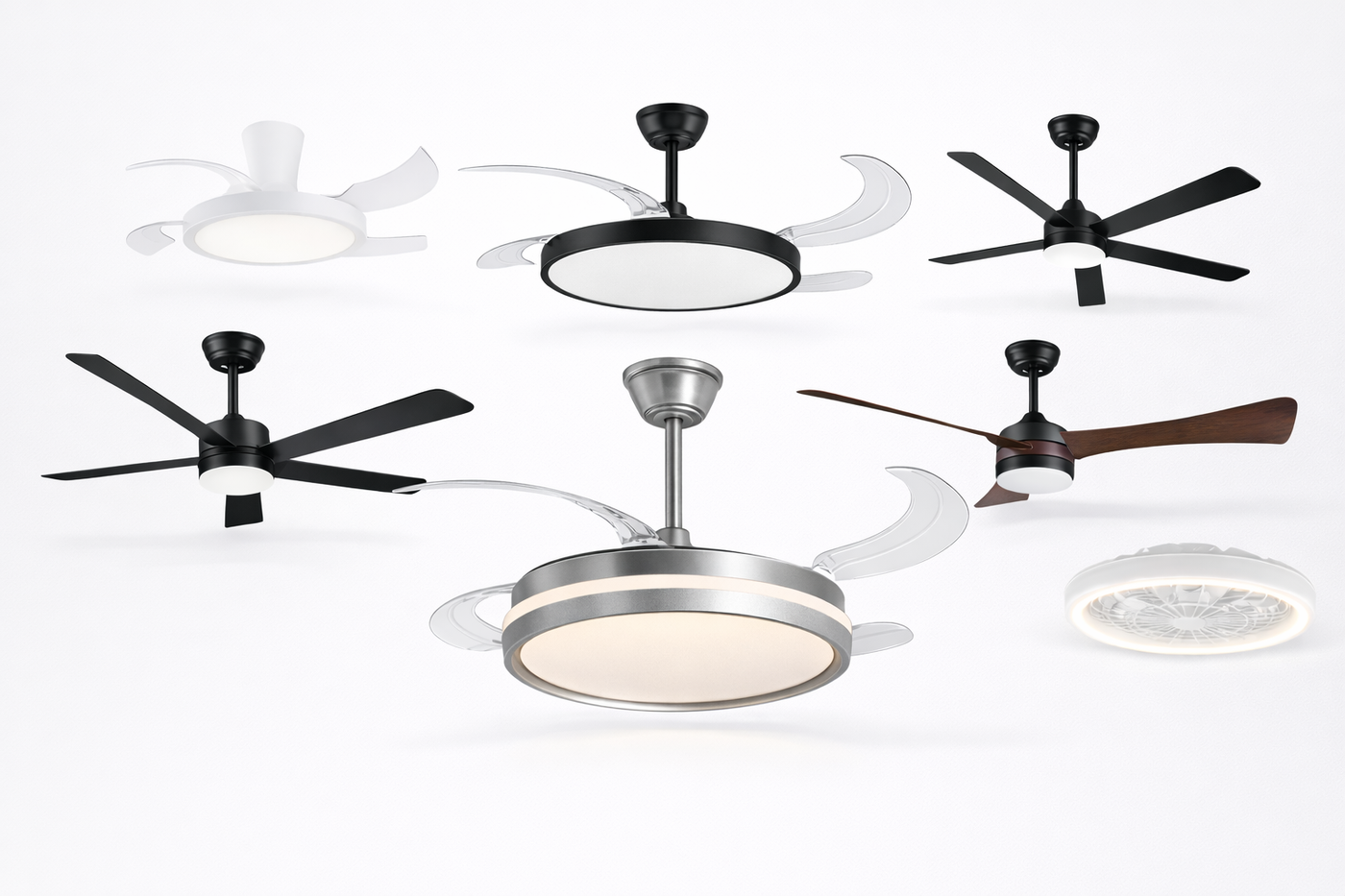 Ventiladores de Techo con Iluminación LED