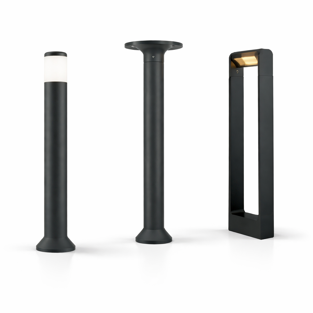 Bolardos LED Modernos para Exterior y Paisajismo