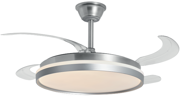 Ventilador de techo retráctil 36W con luz LED – Luz Blanca