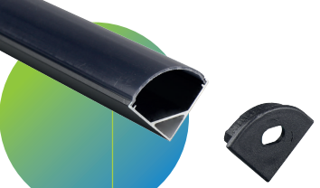 Perfil de aluminio para tira led para empotrar