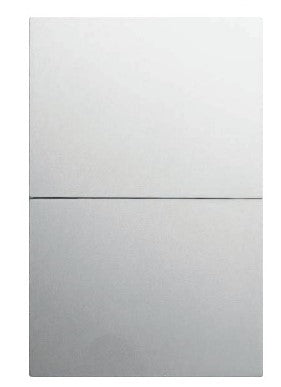 Placa Apagador Doble 3 Vías Blanco Luxury APL-702