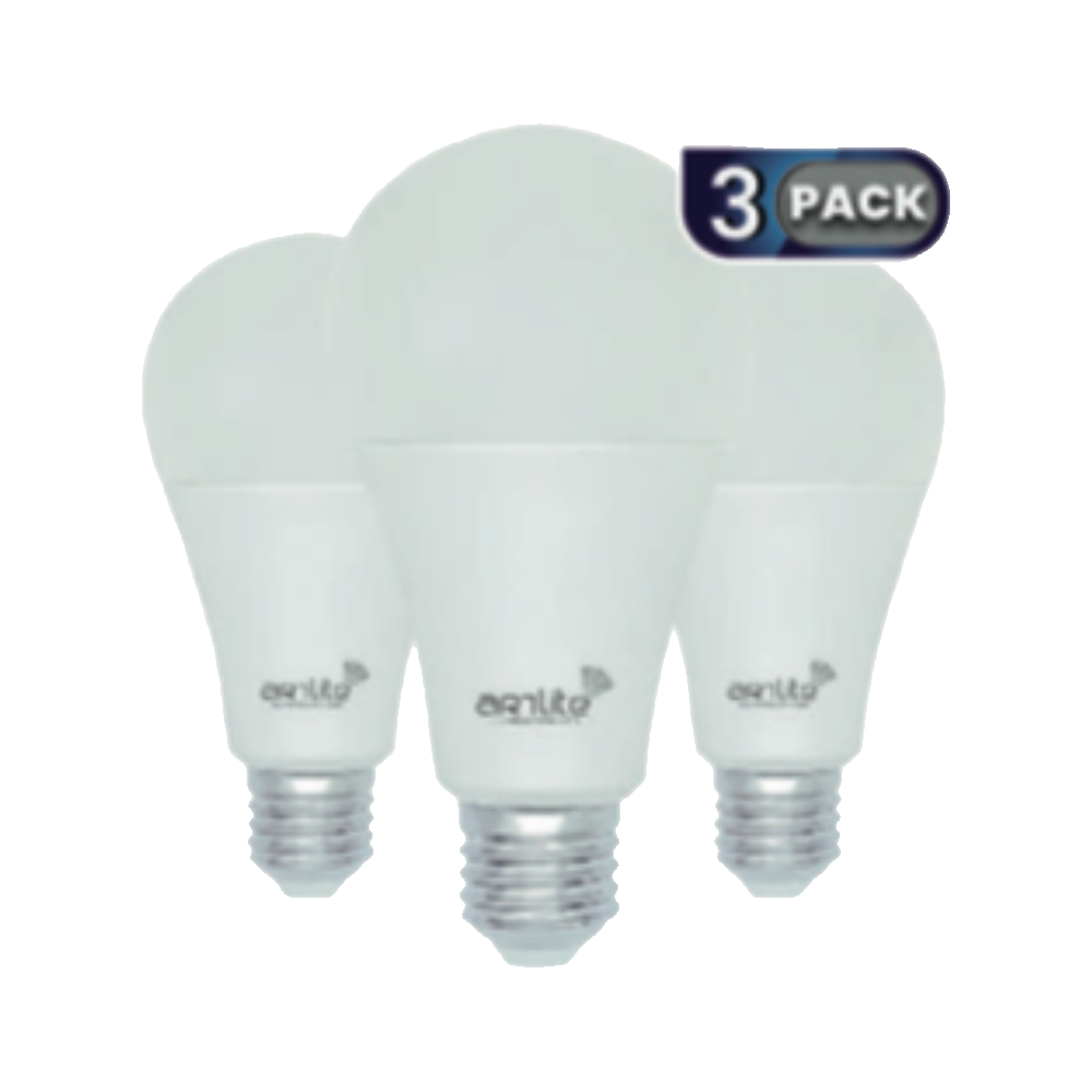 3 Pack Lámparas LED Bulbo A70 18W E26 Luz Fría
