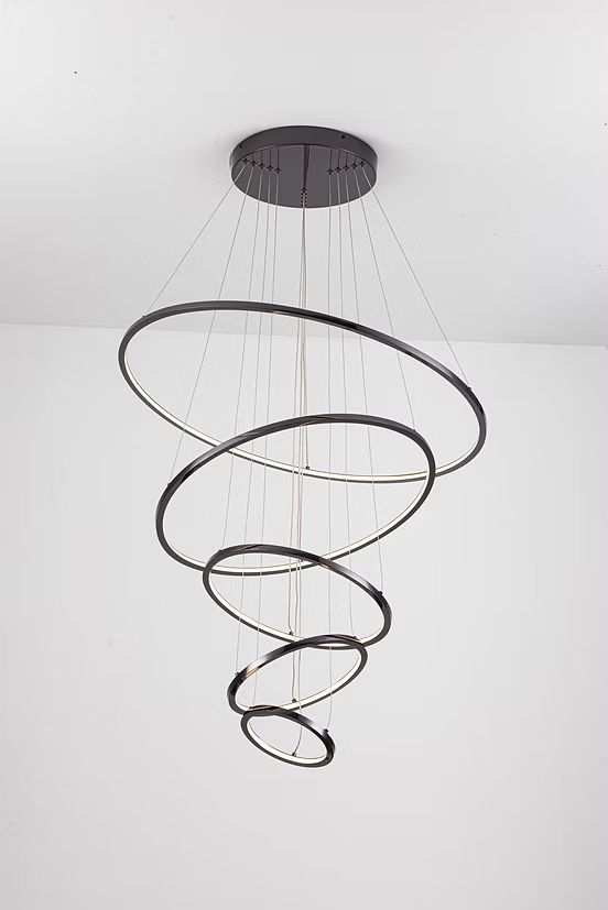 Candil LED Colgante Moderno para Doble Altura con Control