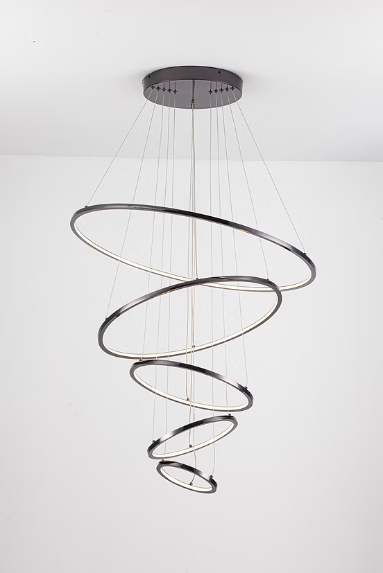 Candil LED Colgante Moderno para Doble Altura con Control