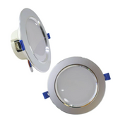 Empotrable LED Downlight 12W 6500K Plata Satín para Interior