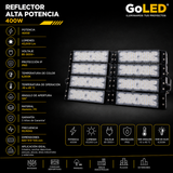 Reflector LED Industrial 400W IP65 Alta Potencia 6500K CTN-400W