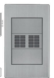 Placa zumbador acero inoxidable interior