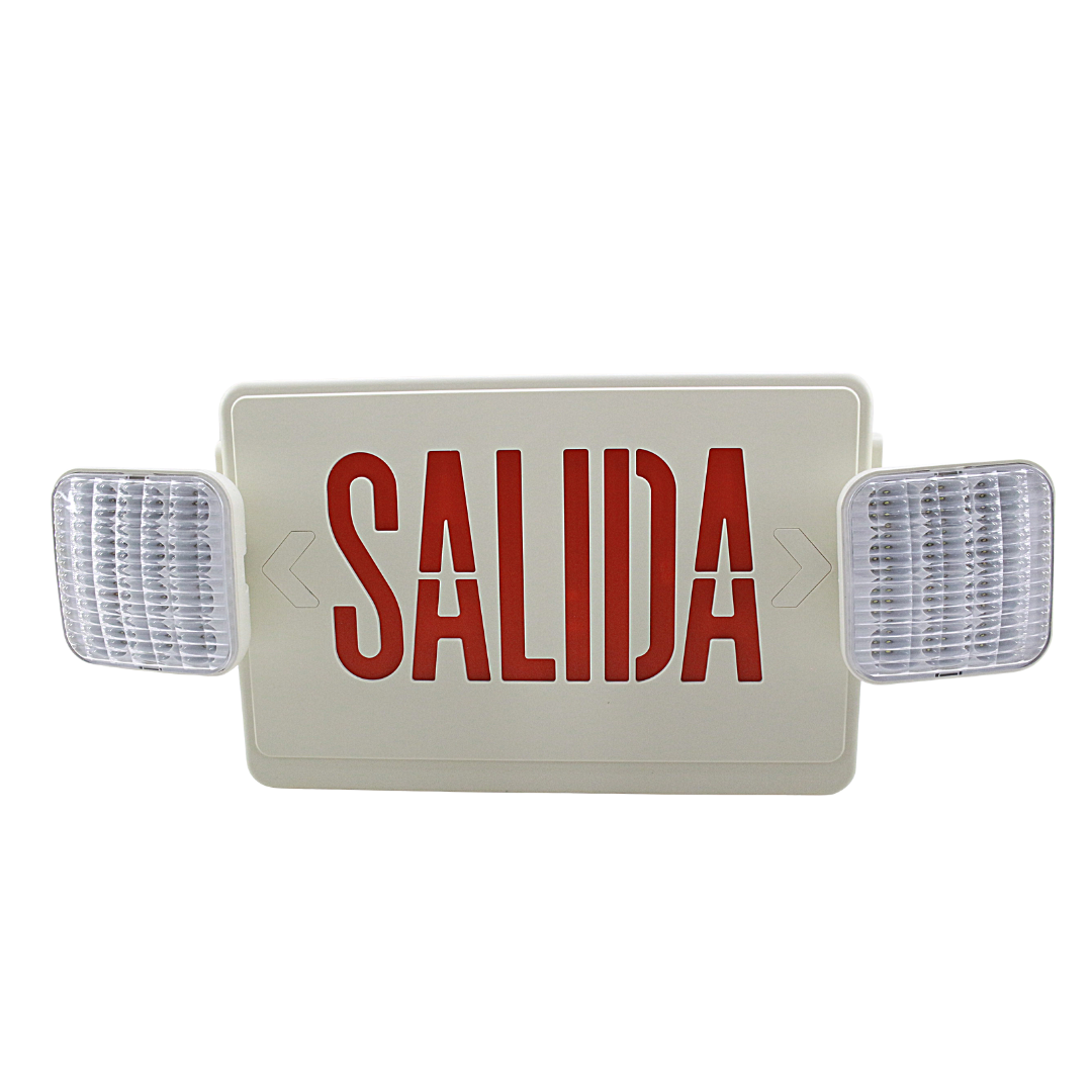 Luminaria de Emergencia BY-F5230A-R/G | Señal de Salida con Faros Integrados