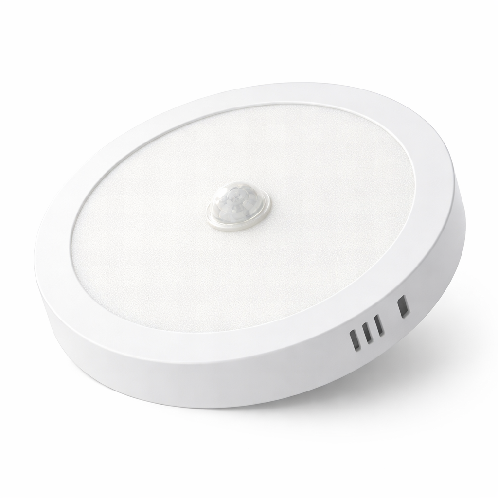 Downlight LED de Sobreponer 18W con Sensor de Movimiento